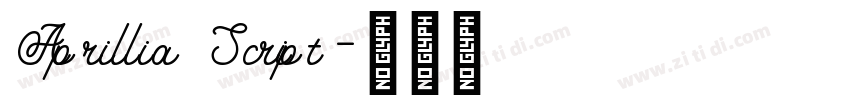 Aprillia Script字体转换